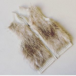 Justice faux fur vest